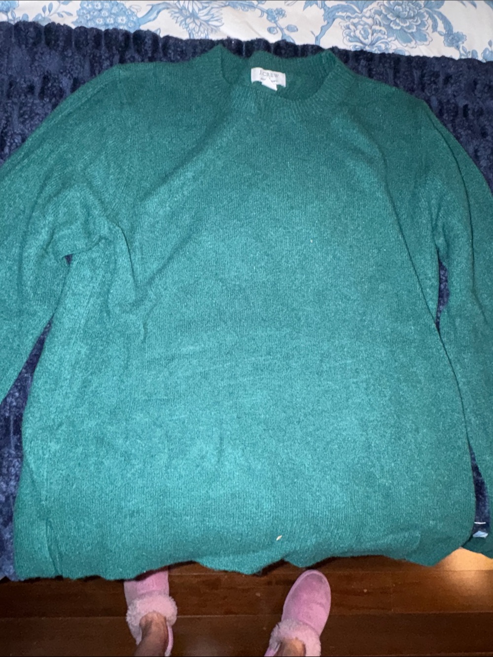 J. Crew Men’s Teal Green Crewneck Sweater